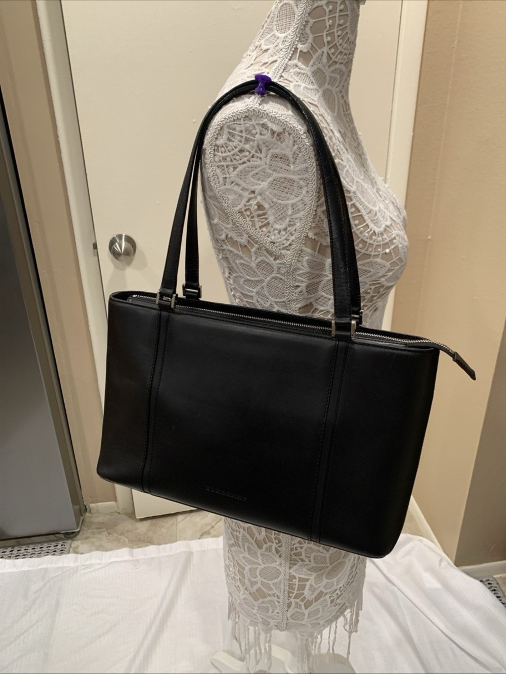 Burberry Black Leather Shoulder Bag
